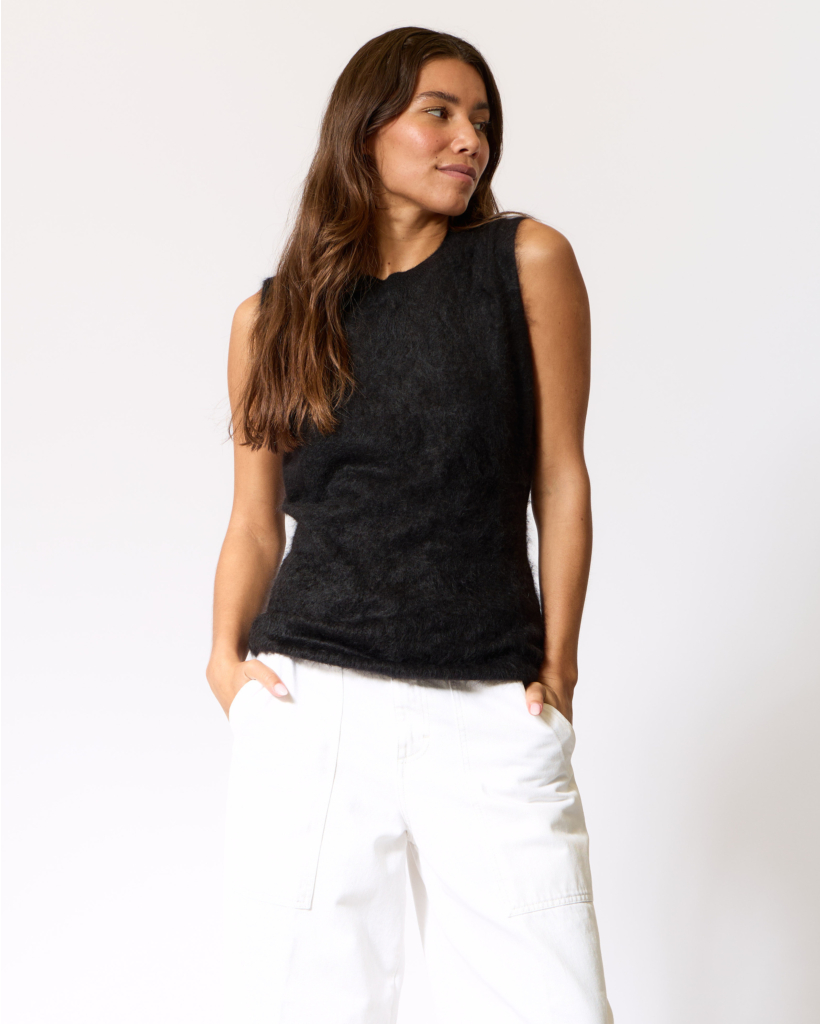 Madeleine Cashmere Spencer Zwart