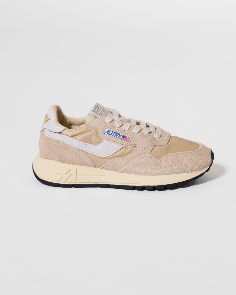 Reelwind Nylon/Suede Sneaker White Pep