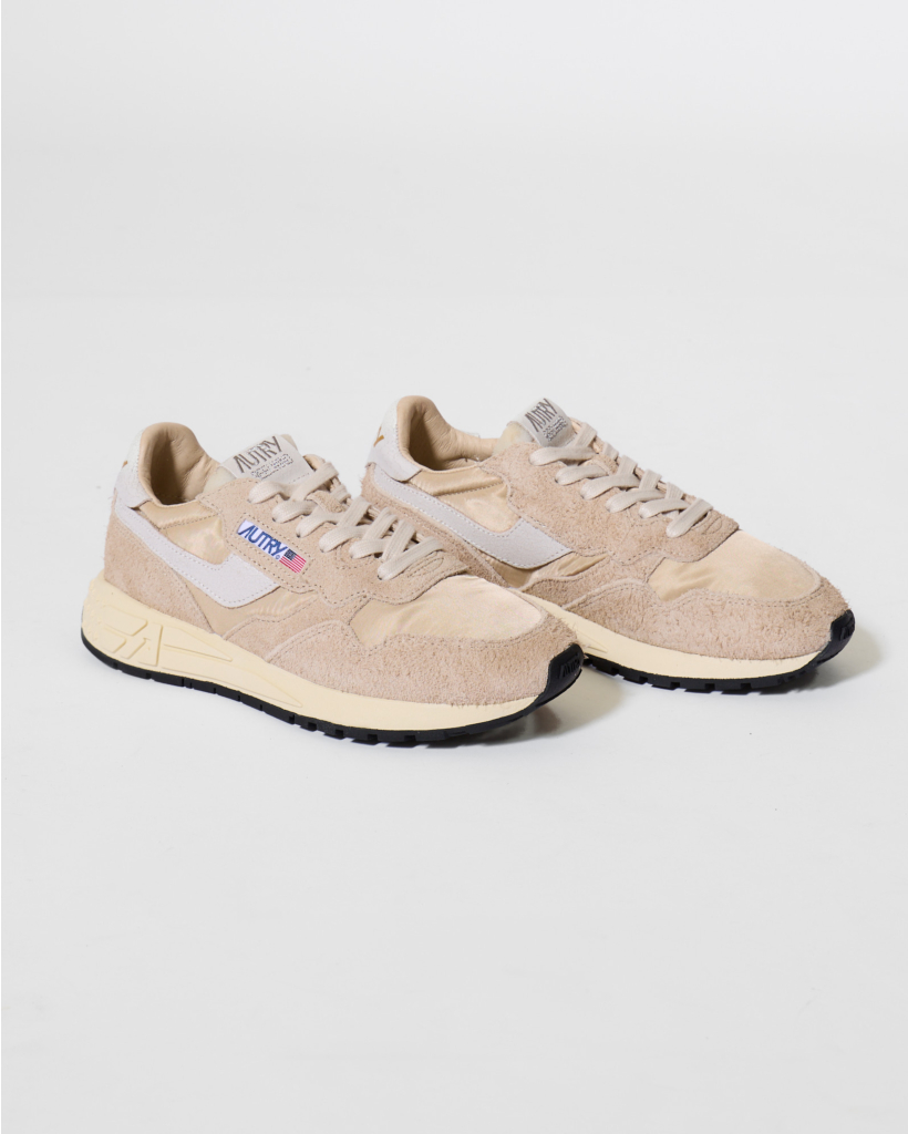 Reelwind Nylon/Suede Sneaker White Pep