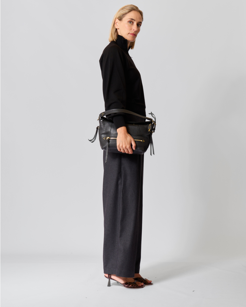 Rickay Half-zip Knit Zwart