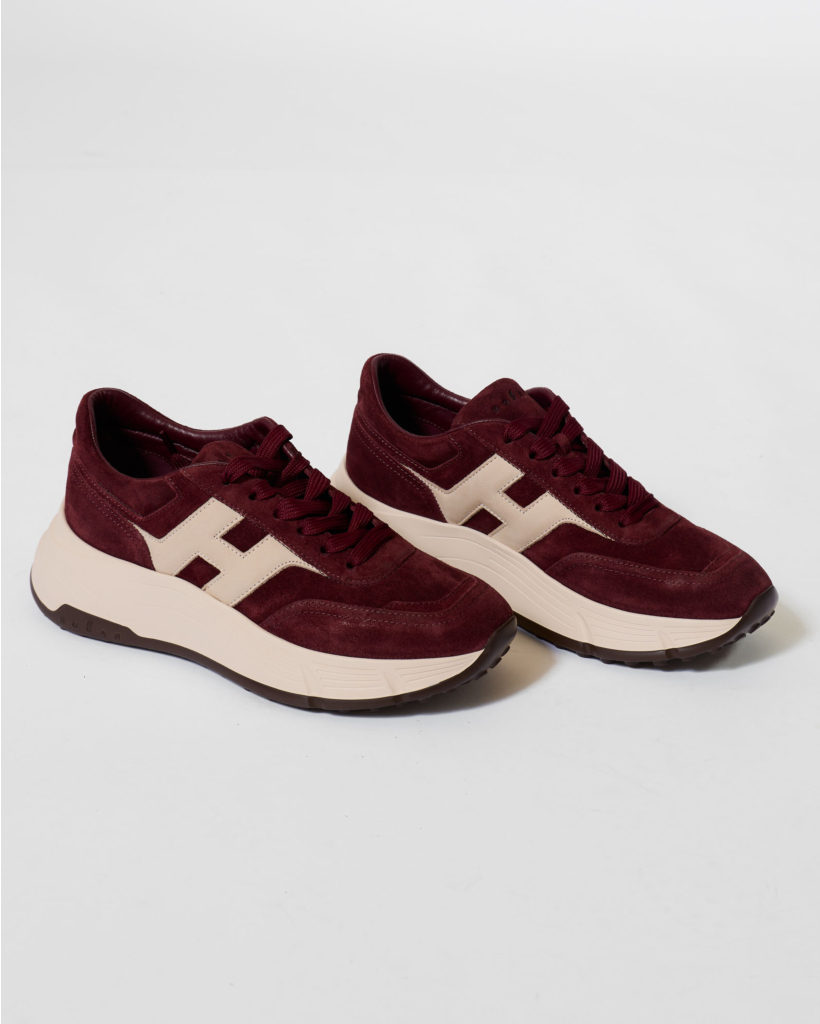 Allacciato H Suede Sneaker Rood