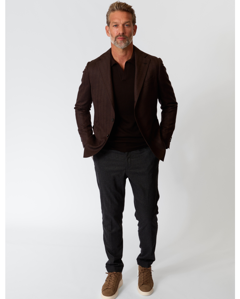 Manu Wolmix Pantalon met Steekzakken Antraciet