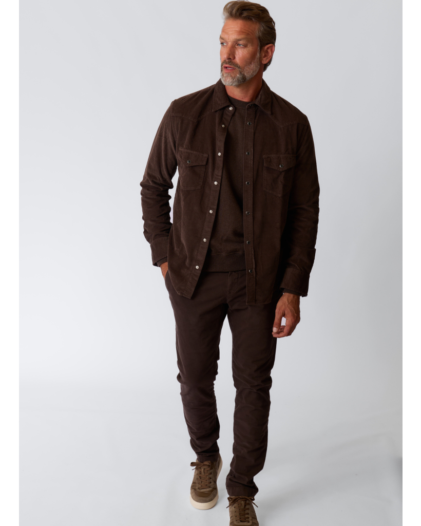 Corduroy Overshirt Marrone