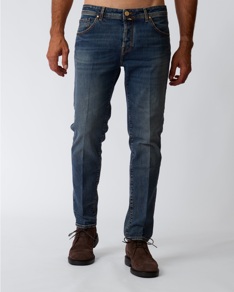 Scott Comfort Jeans Blauw