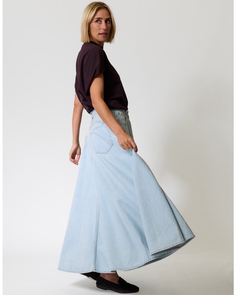 Otto Denim Maxi Rok Erase
