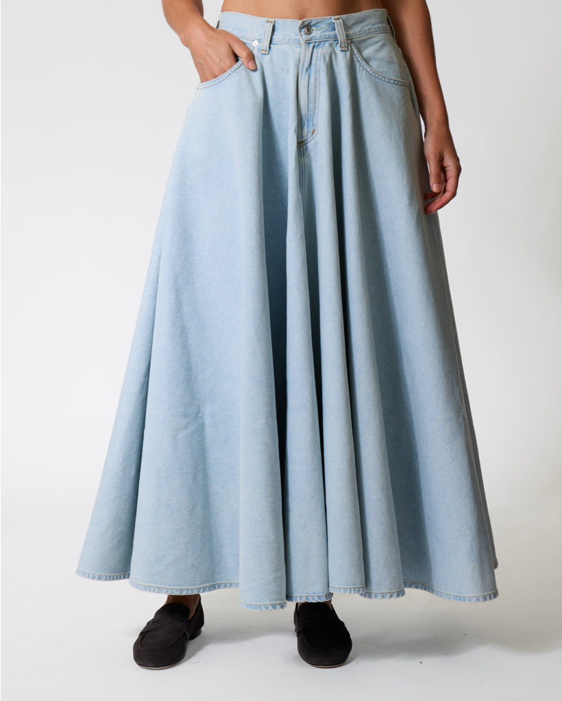 Otto Denim Maxi Rok Erase