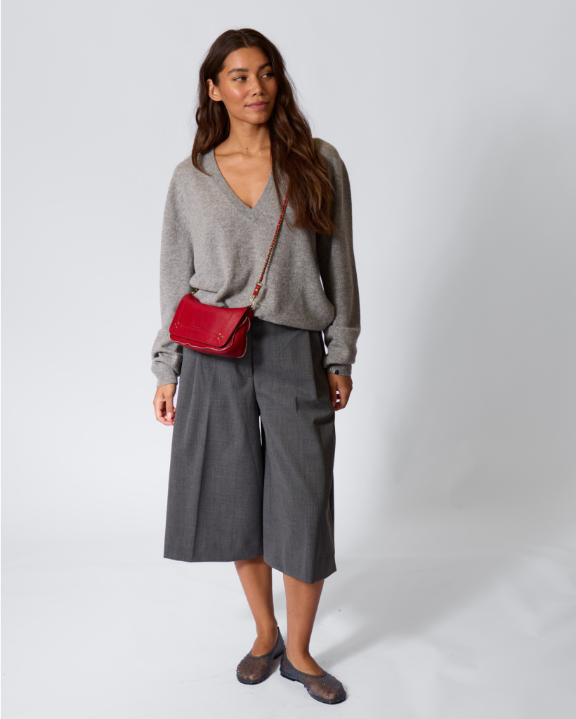 Dakota Wolblend Culotte Donkergrijs