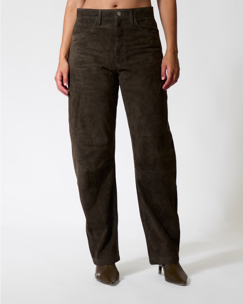 Judith Suede Pantalon Foggy