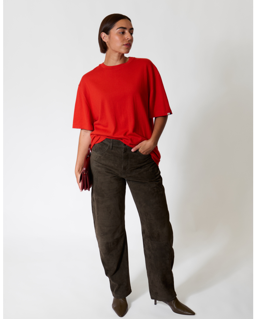 Judith Suede Pantalon Foggy