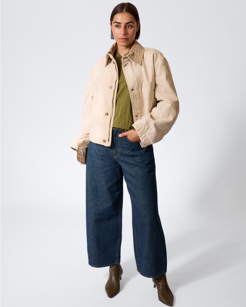 Cropped Roomy 70's Rinsed Raw