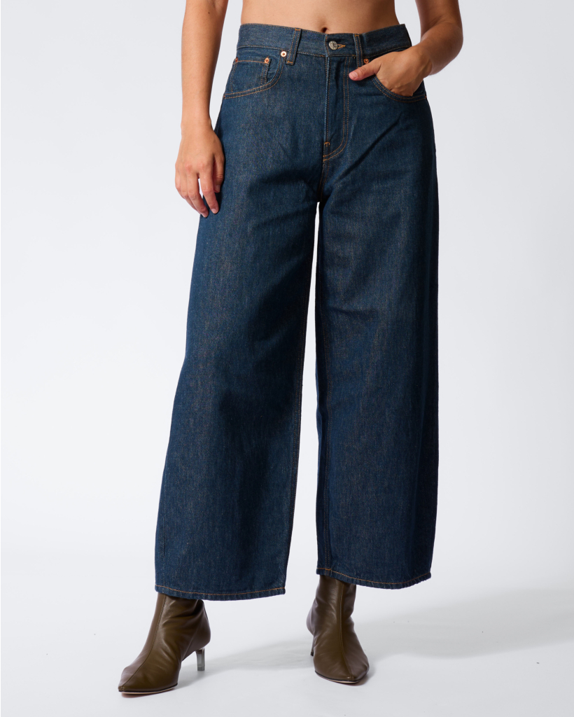 Cropped Roomy 70's Rinsed Raw