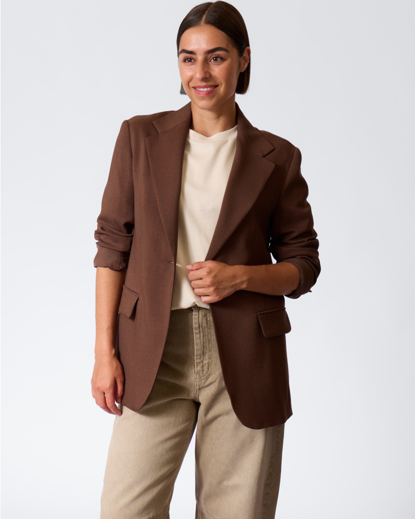 Dasta Wollen Blazer Cocoa