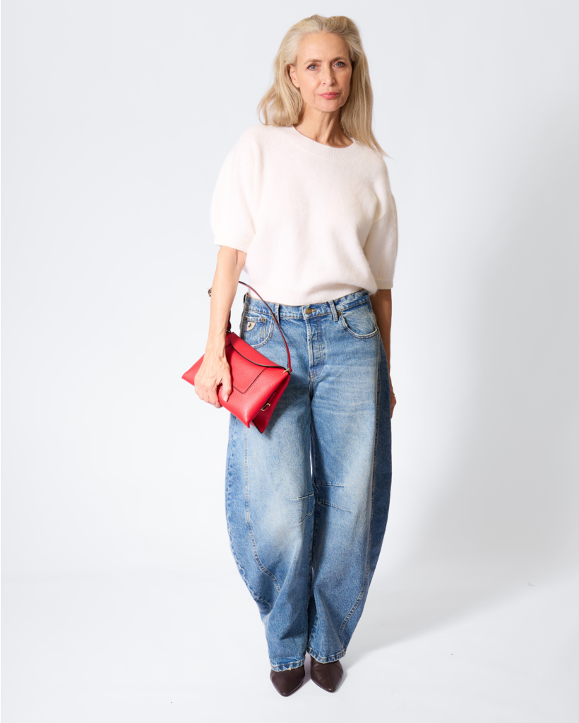 Juniper Cashmere Korte Mouwen Trui Cream
