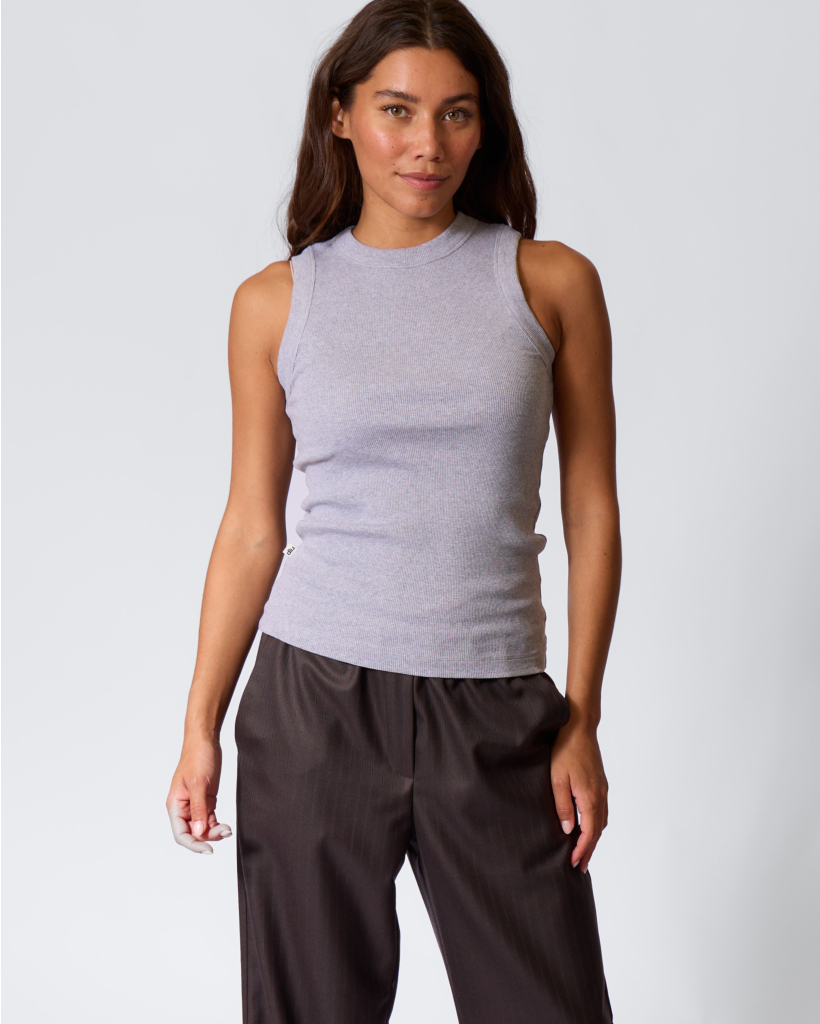 Khloe Ribbed Tanktop Grey