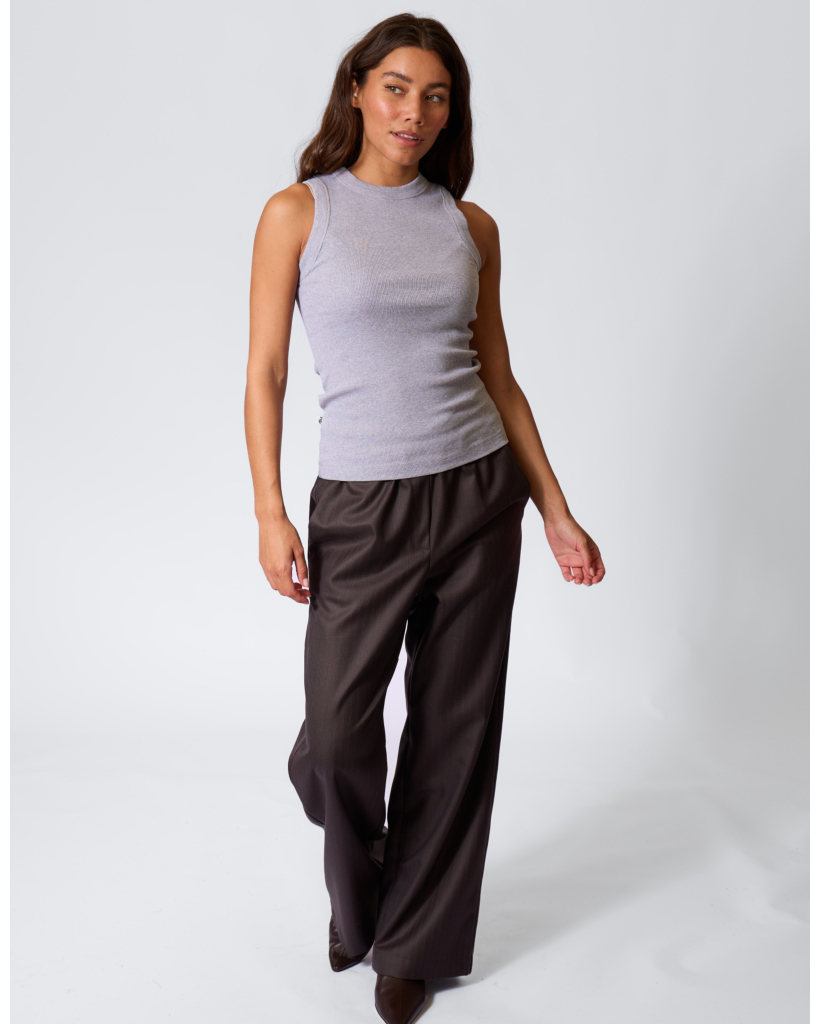 Khloe Ribbed Tanktop Grey
