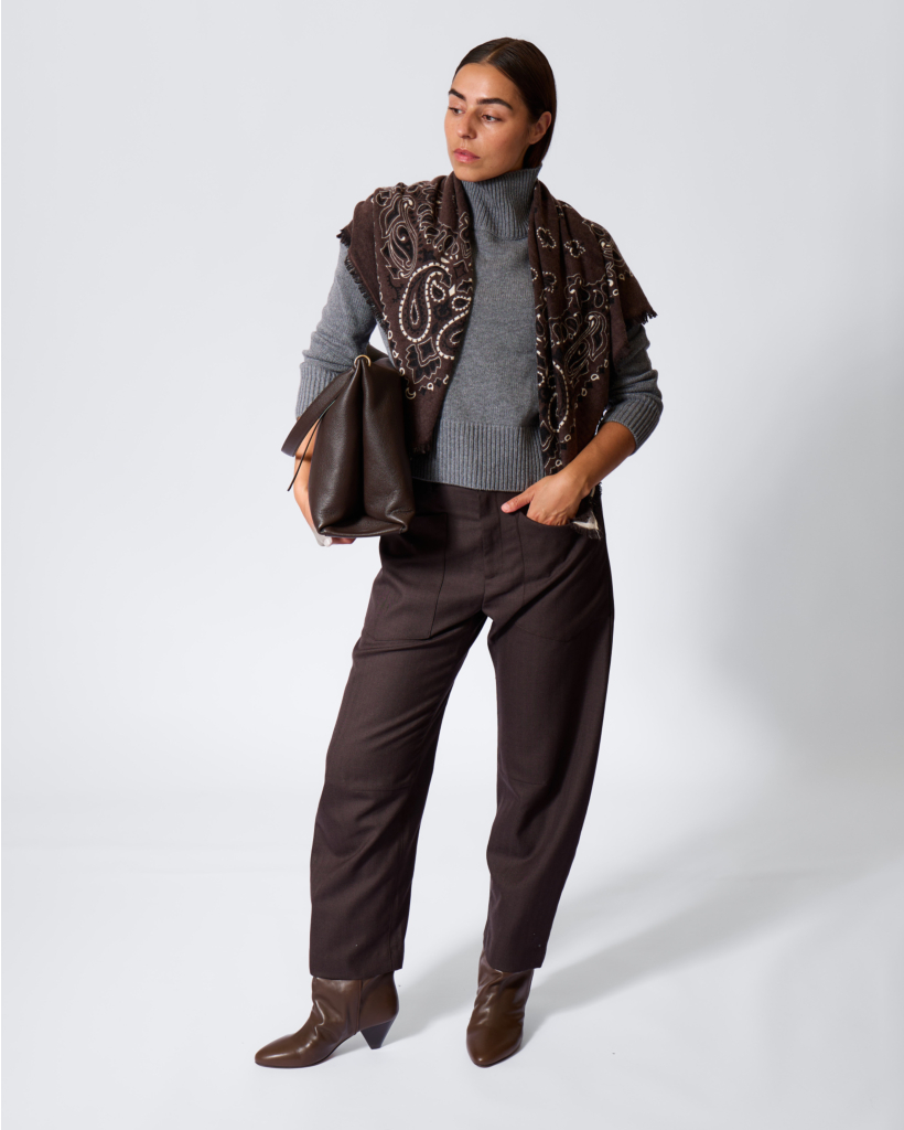 Ulla Crop Boxy Sweater Flanelle