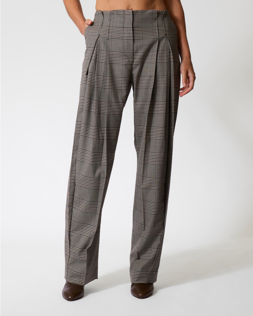 Koffa Check Pantalon Bruin