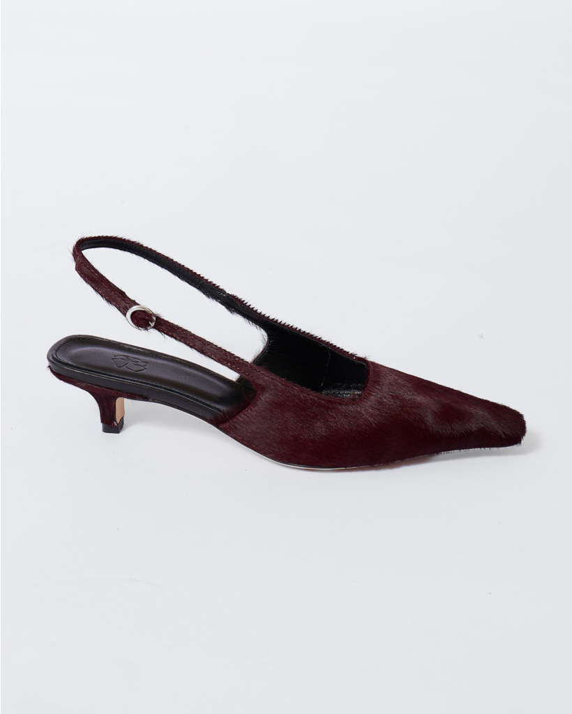 Anna Cavallino Slingback Vino