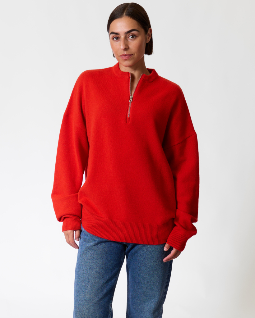 Like Kasjmiermix Zip Sweatshirt Tomato