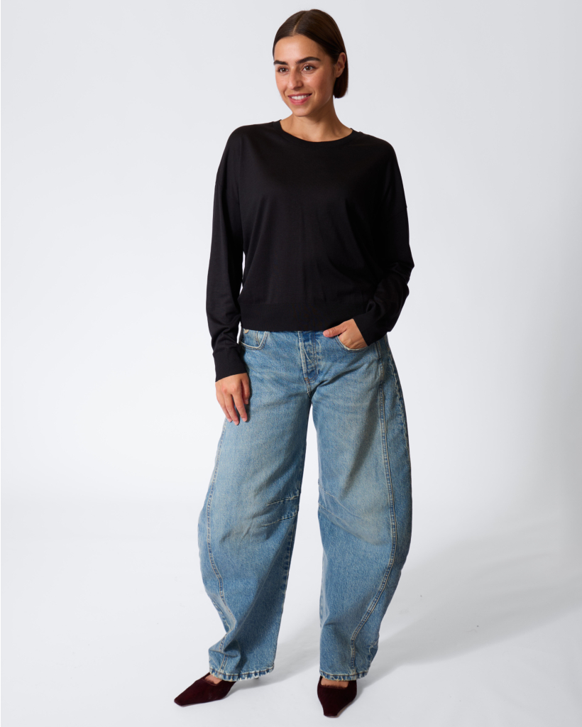 Cesidie Wolmix Longsleeve Zwart