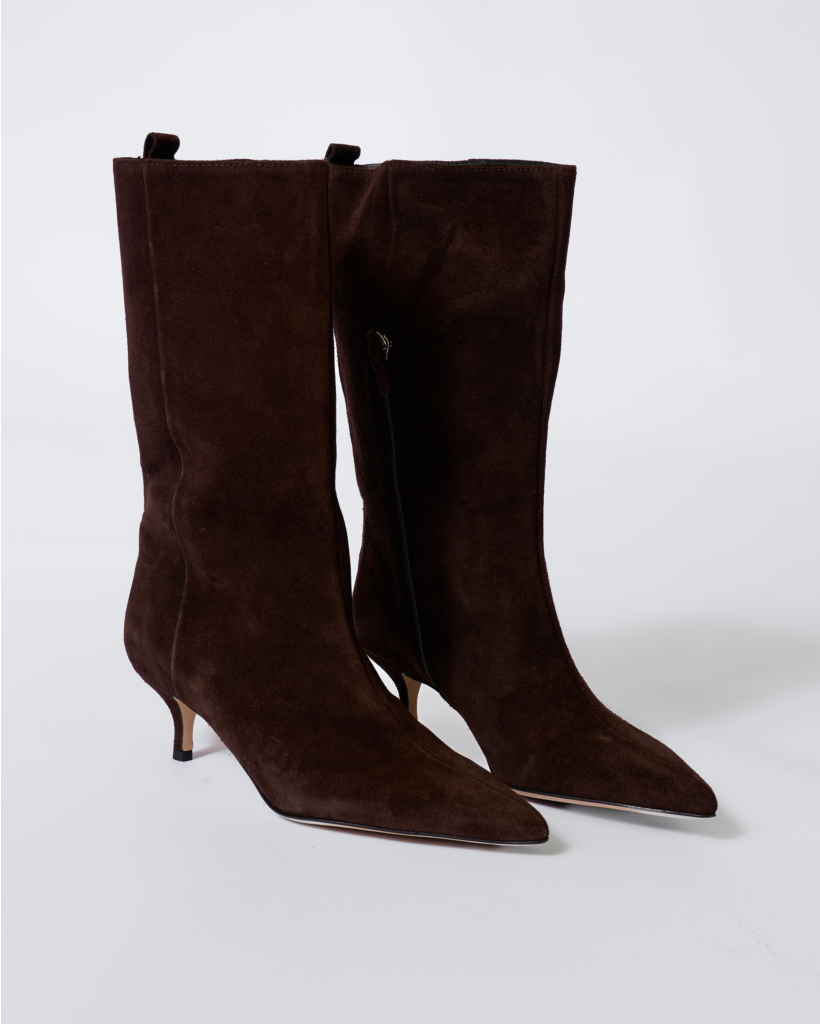 Liv Suède Laars met Hak Sensory Brown