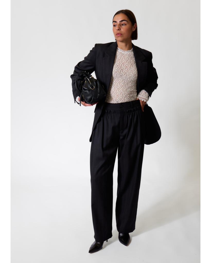 Mayera Wollen Pantalon Dark Antracite