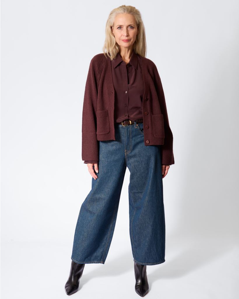 Harper Pure Cashmere Vest Mahogany