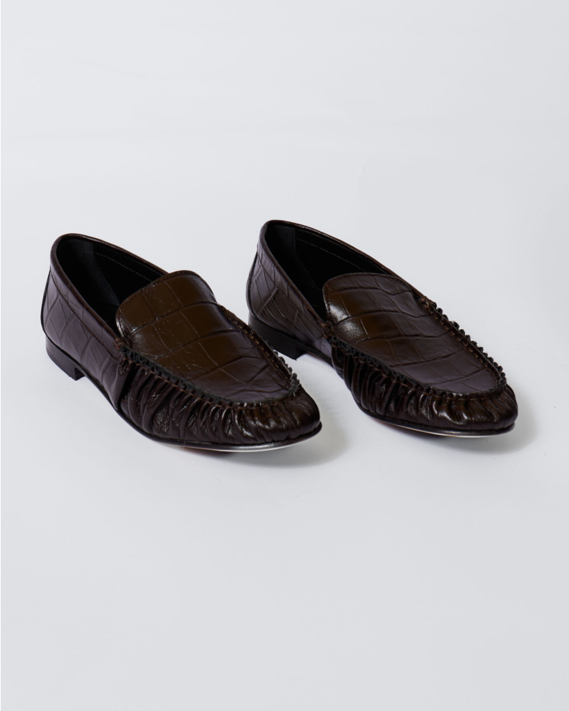 Elena Loafer Croco Bruin