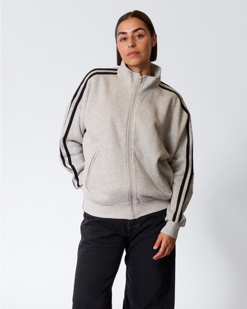 Fleecy Track Zip-up Iron