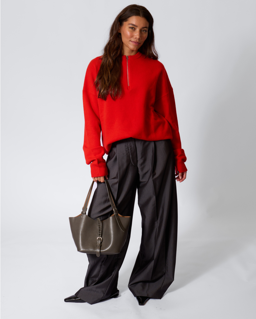 Billie Loose Pantalon Donkergrijs