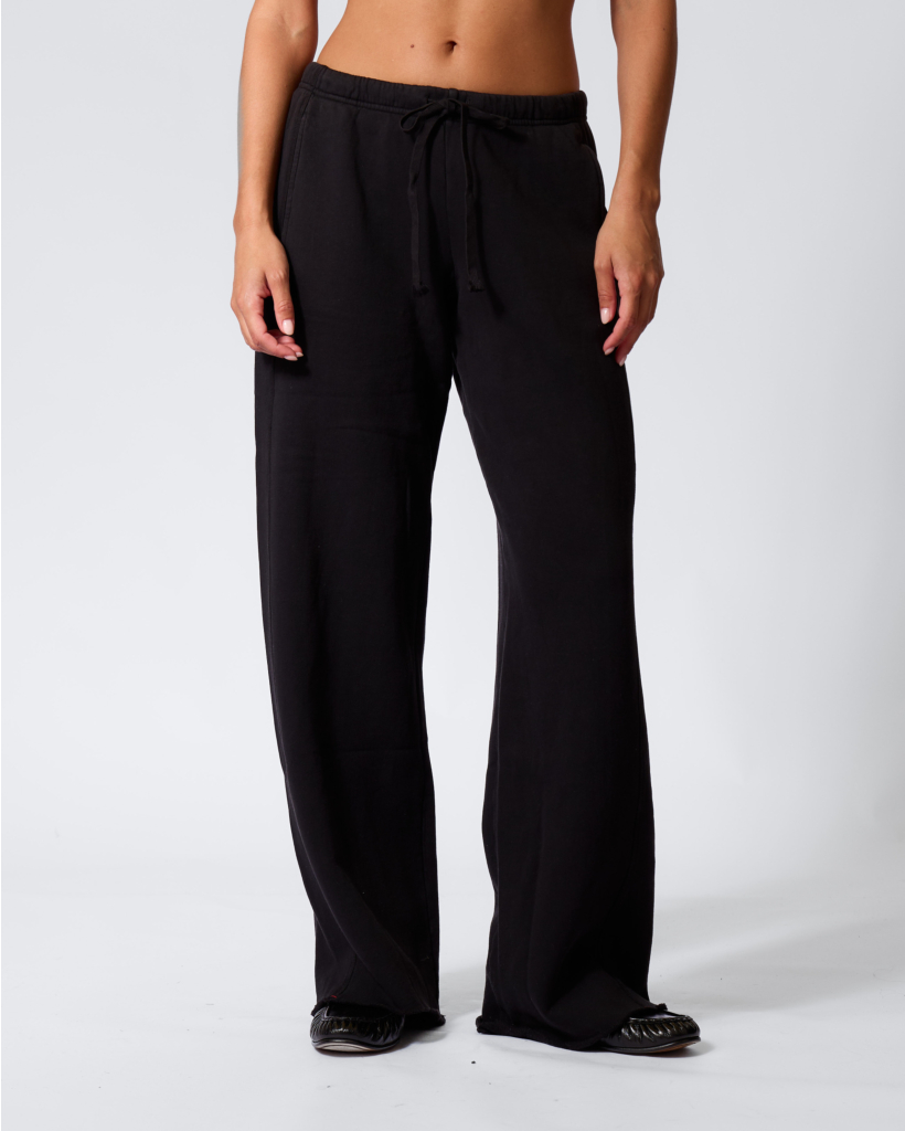 Wide Leg Sweatpant Zwart