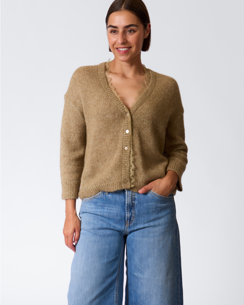 Alpacamix Vest met Kant Salie