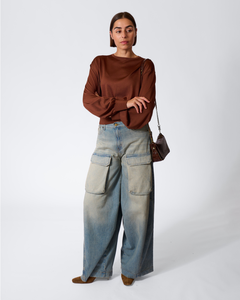 Talomina Doorschijnende Knit Brique