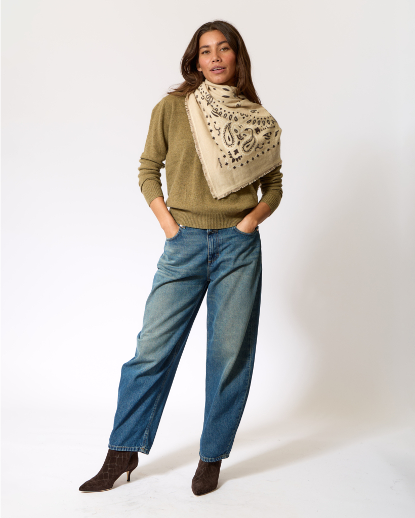 Jazzie Barrel Jeans Donkerblauw L32
