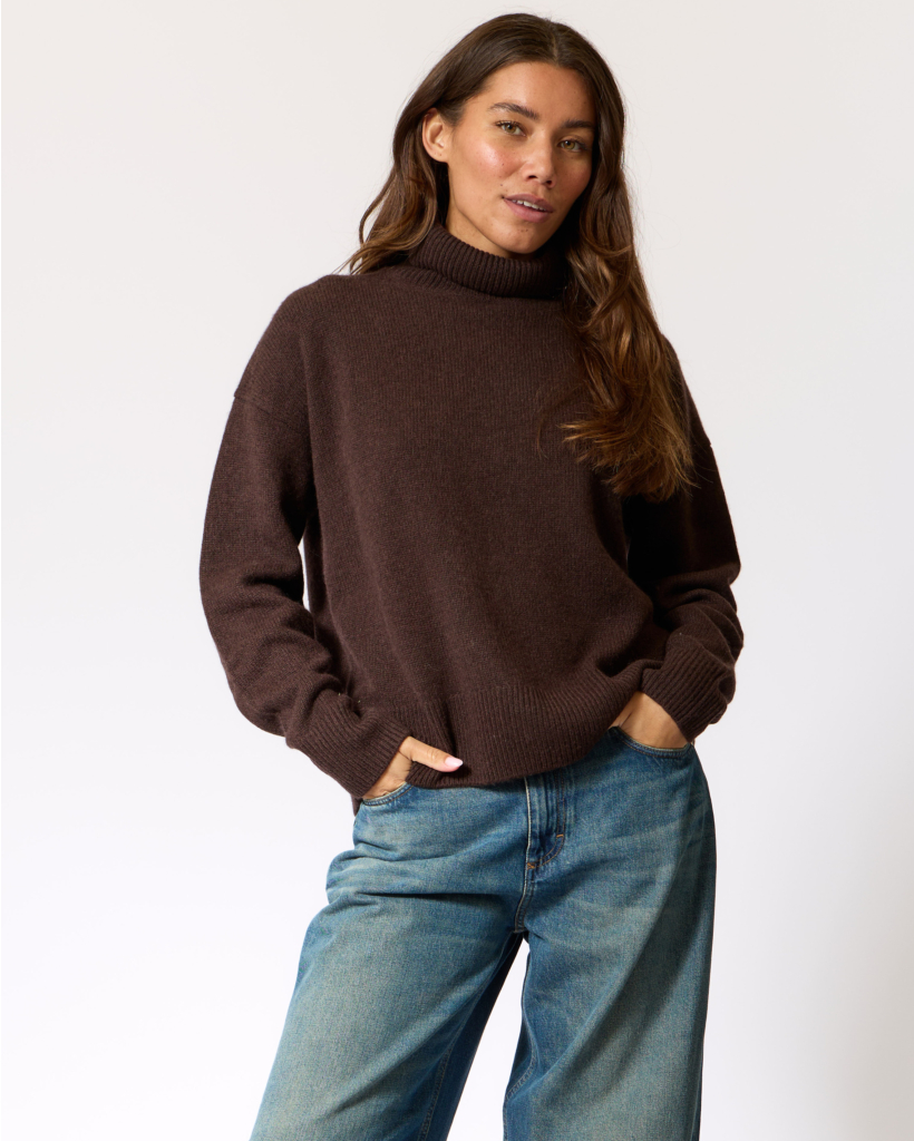 Bertille Cashmere Coltrui Donkerbruin