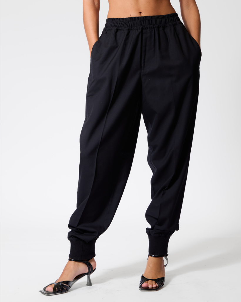 Wollen Jogger Zwart
