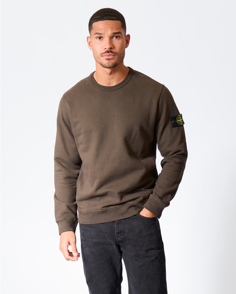 6100049 Sweater met Logo Patch Coal Grey