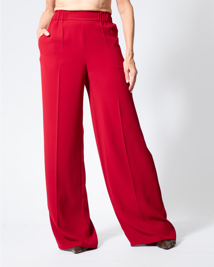 Fancy Pull-on Pantalon Rouge Fonce