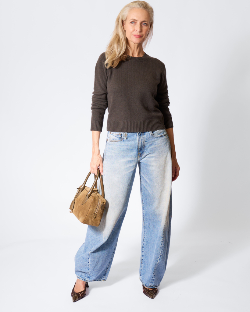 Mable Cashmere Classic Knit Dark Fern
