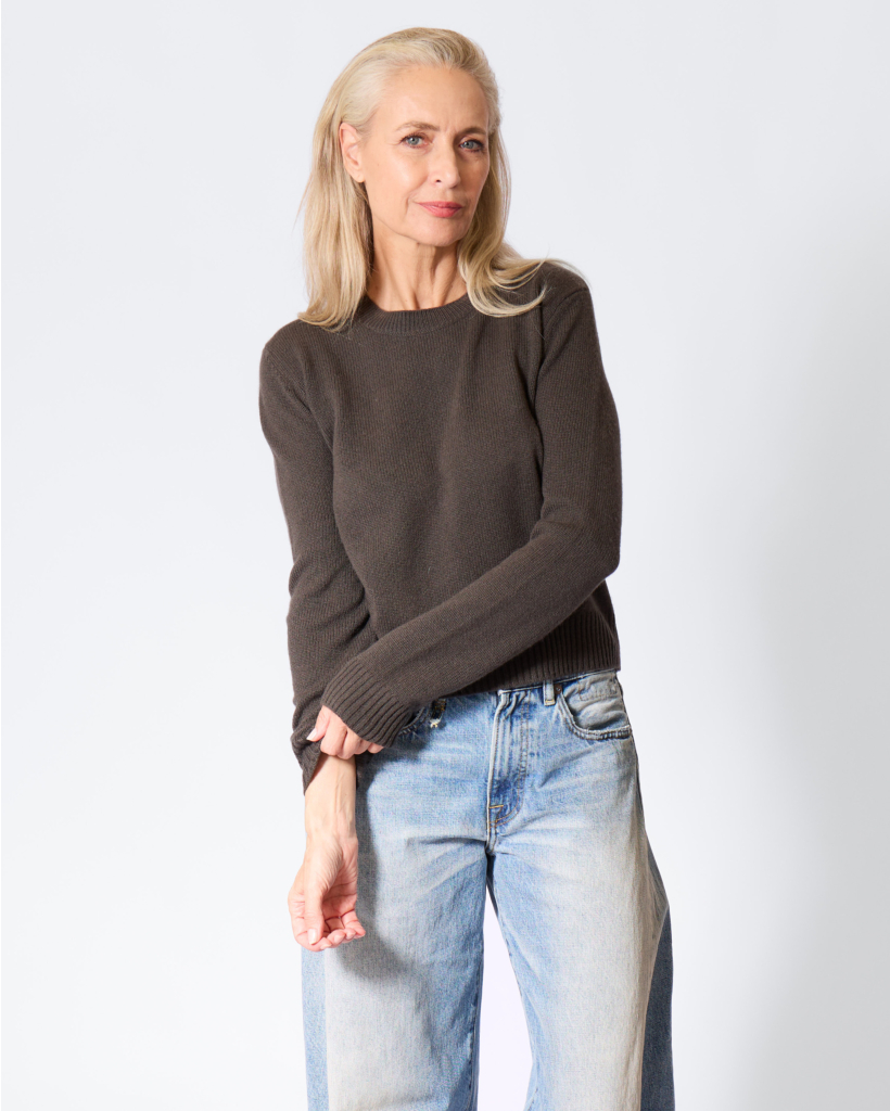 Mable Cashmere Classic Knit Dark Fern