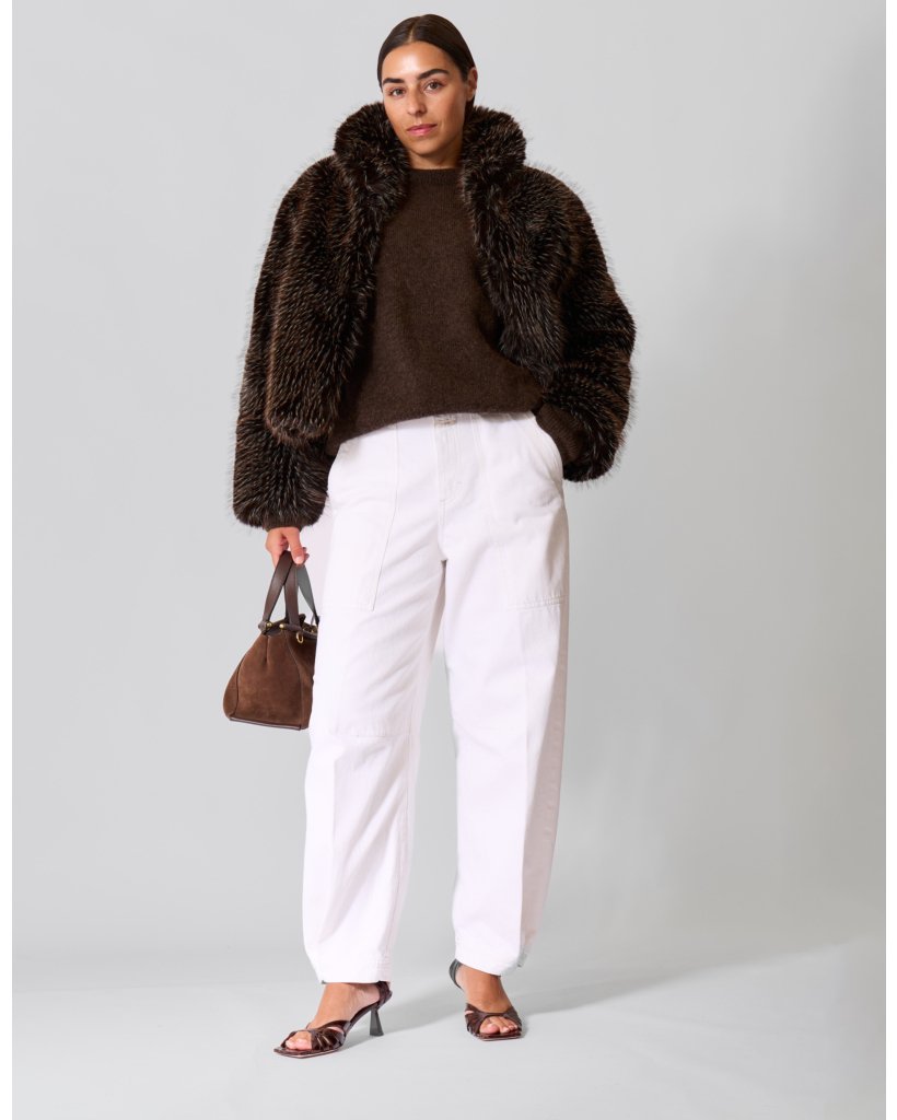 Rhannon Barrel Jeans Off White
