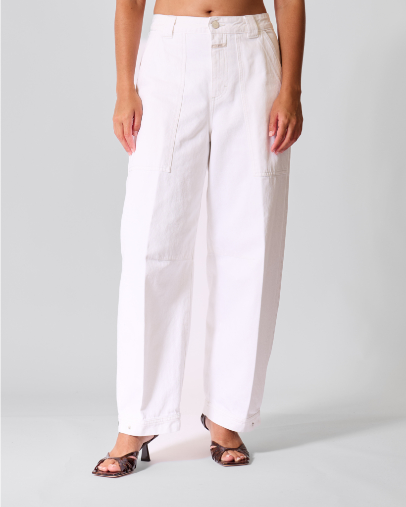 Rhannon Barrel Jeans Off White