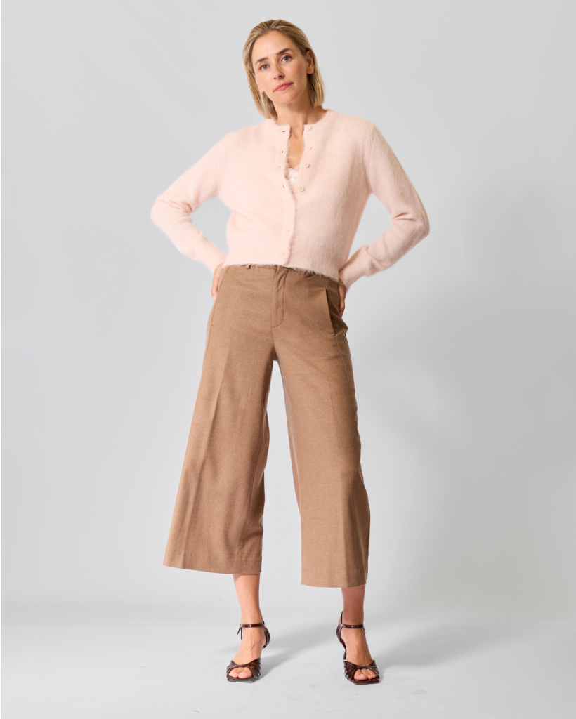 Glenna Wolmix Vest Blush