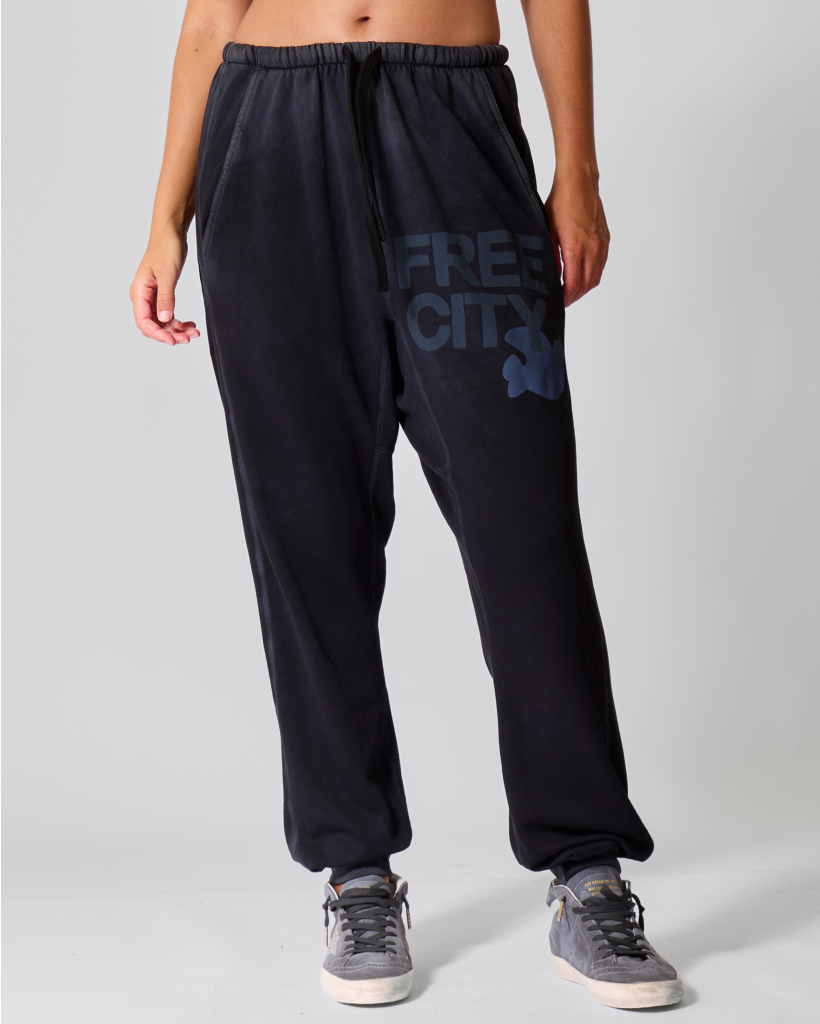 Bleached Sweatpant Donkerblauw