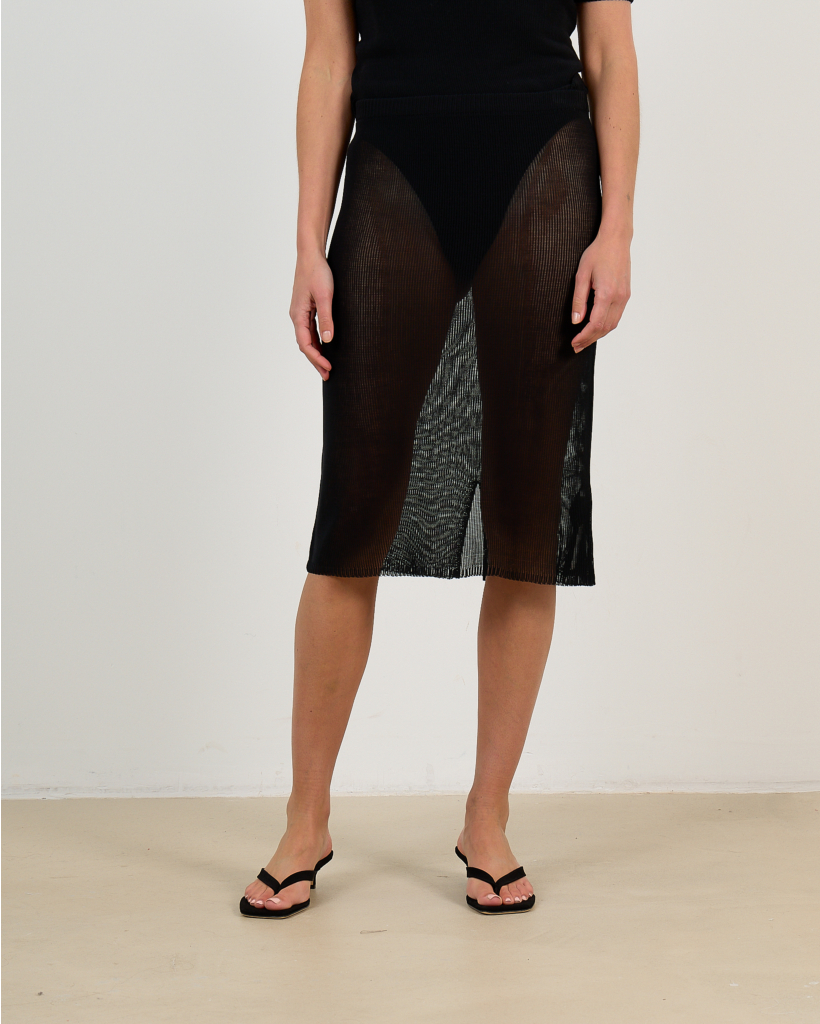 Freddy Sheer Knit Rok Zwart