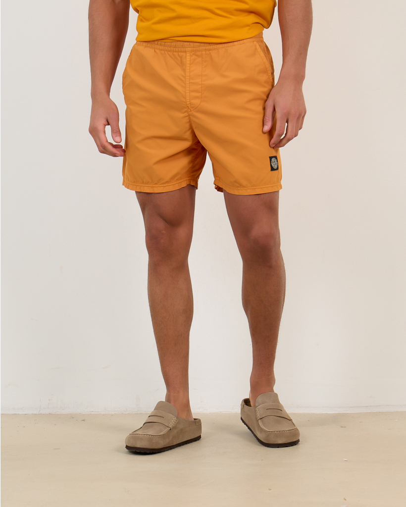 B100B09 Zwemshort Logo Oranje 