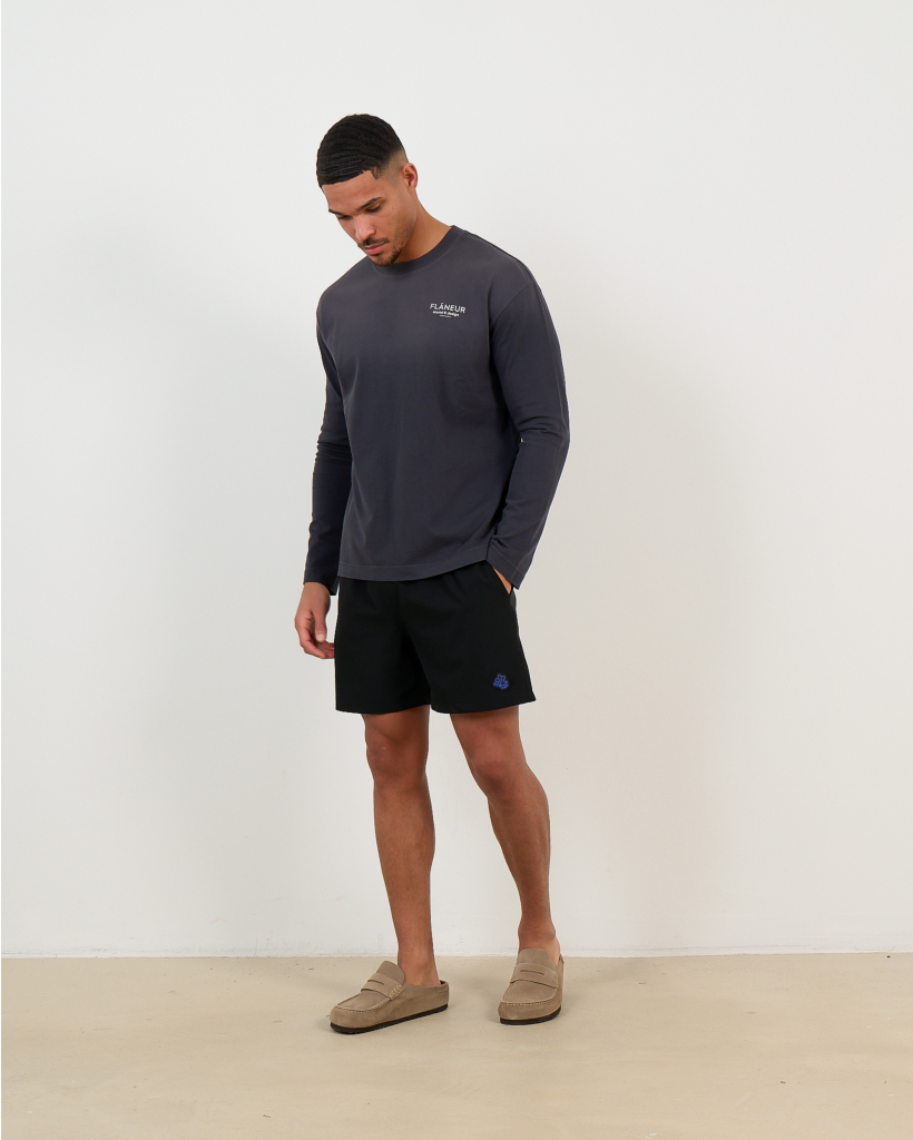 T-shirt Lange Mouw Sound & Design Zwart