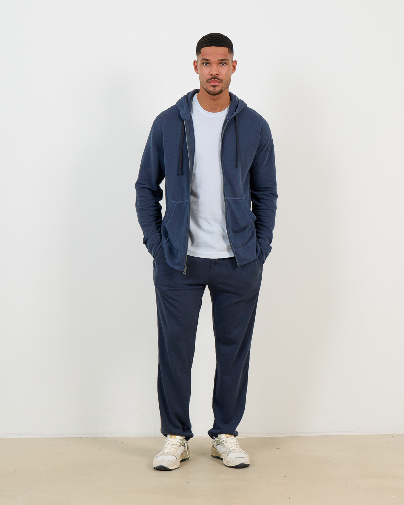Vest met Rits Navy