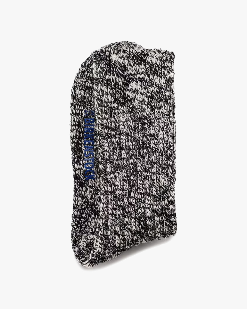 Cotton Slub Sokken Black Gray