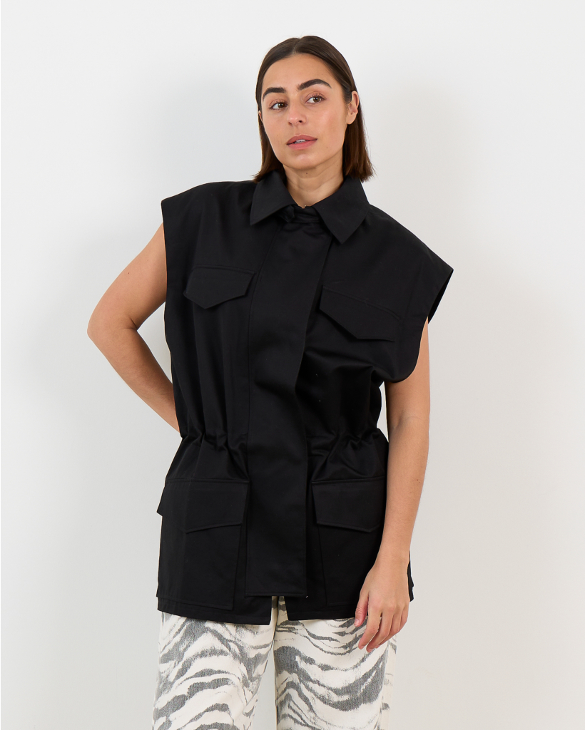IRO Iziel Lang Gilet Zwart
